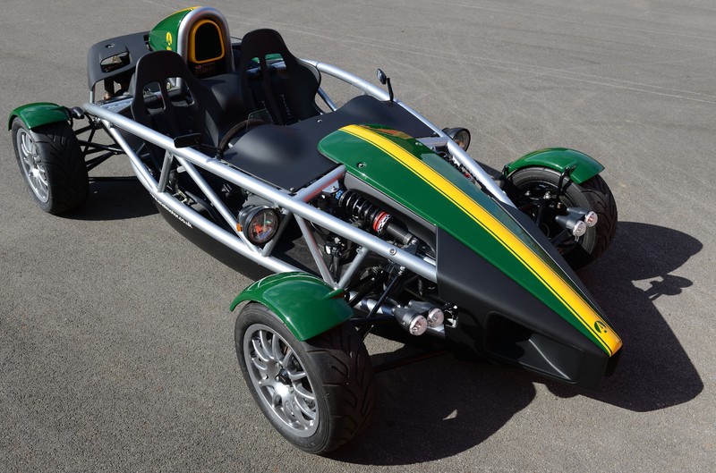 Ariel Atom - green with yellow stripes