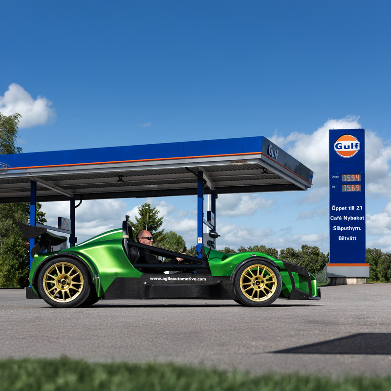 Agile SCX roadcar at Mantorp Park
